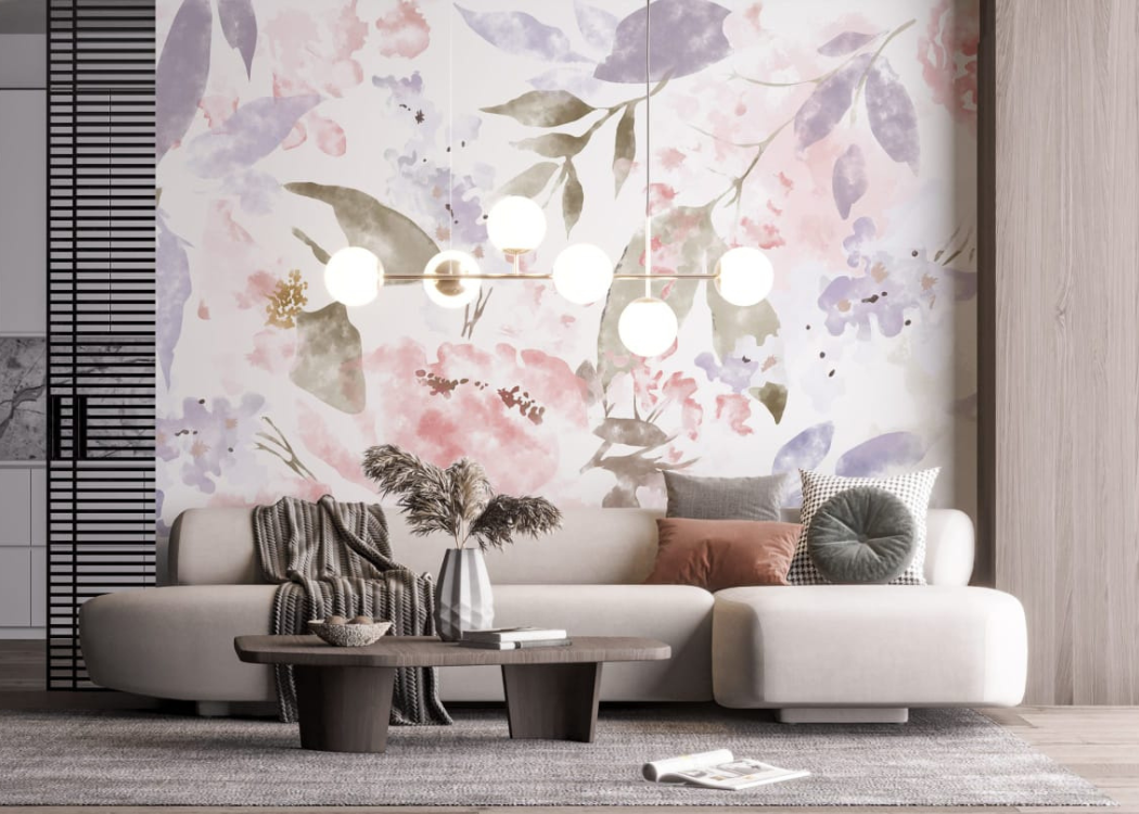 تركيب ورق جدران لتجديد الحوائط - Wallpaper installation for wall renovation